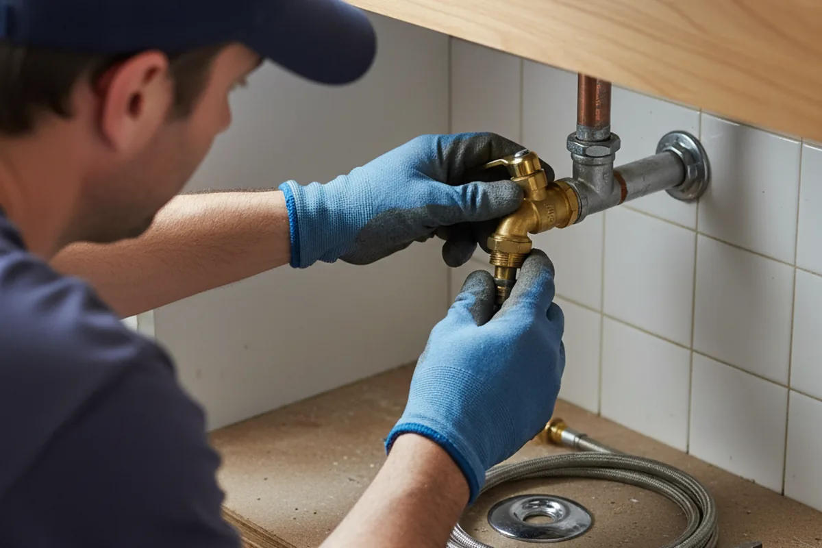 Shutoff valve and fitting work during Repiping in Needmore